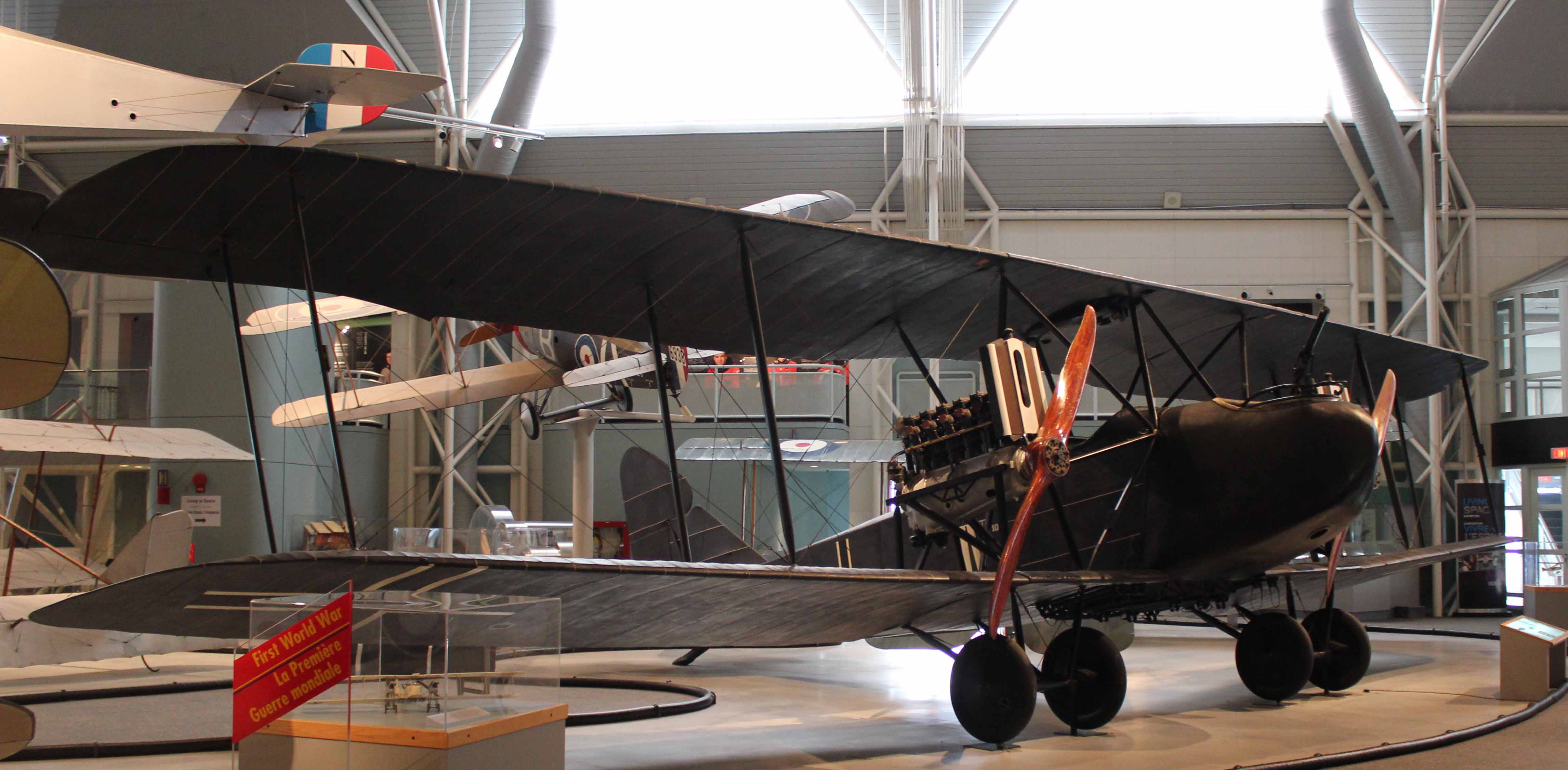 Author's photo. Canada Aviation and Space Museum, Ottawa, AEG GIV bomber no. 574/18.
