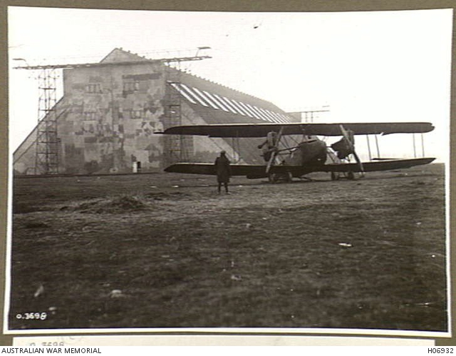 AEG German medium bomber outside of Namur, Belgium Zeppeliln shed, Nov. 1918