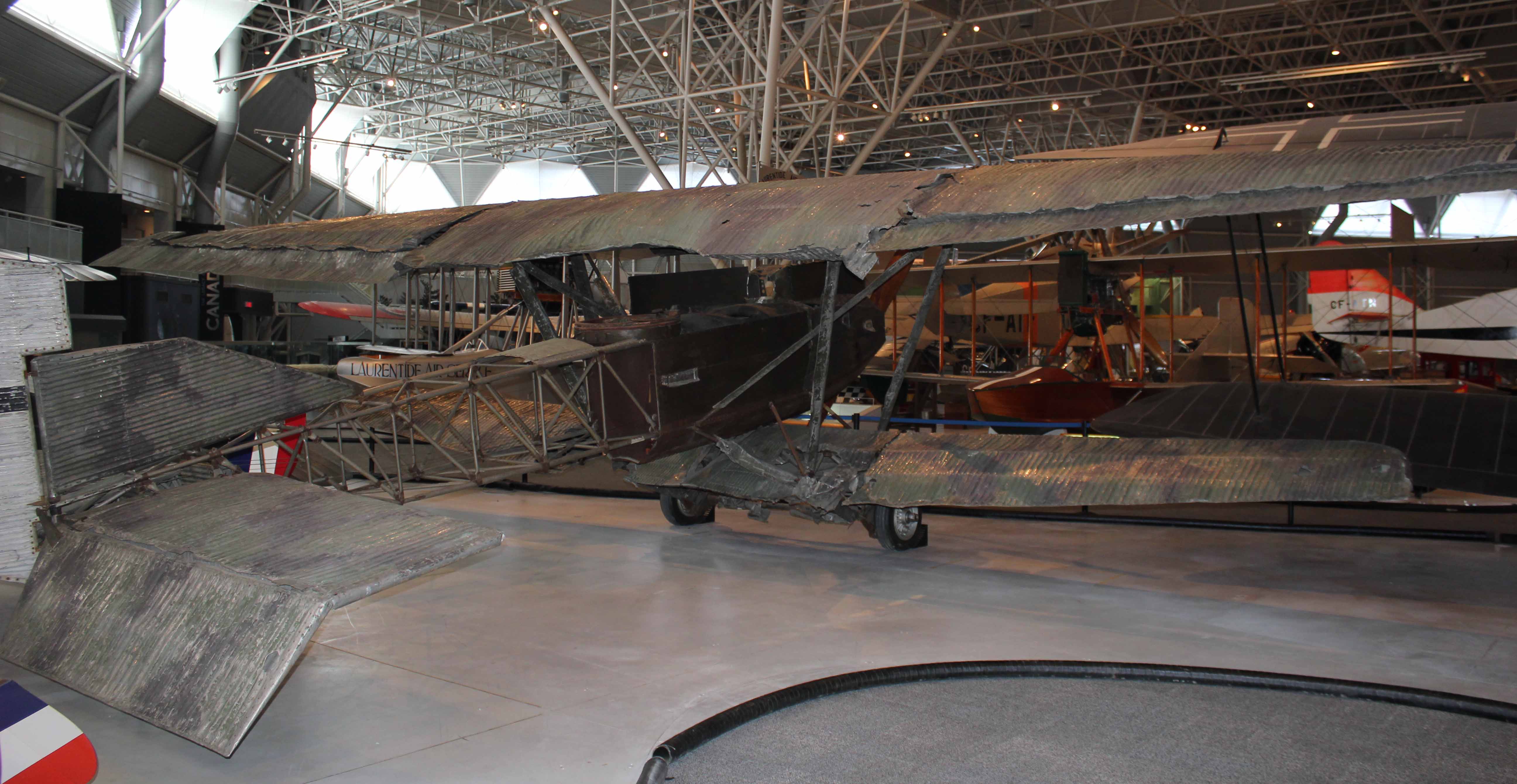 This war trophy bird is back on display. Next to the German AEG GIV bomber, these two make a nice reunion of 1919 War Trophy display planes.