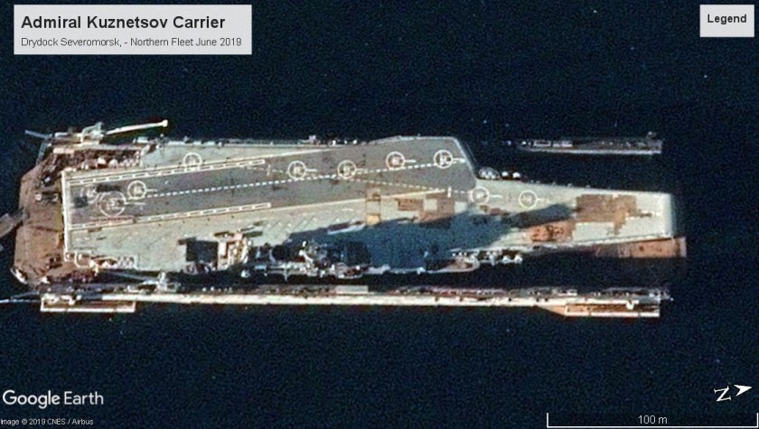 Admiral Kuznetsov carrier 2019 Severomorsk