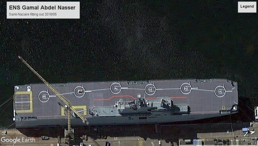 Gamal Abdel Nasser Egyptian AMph Assault ship St. Nazaire 2016