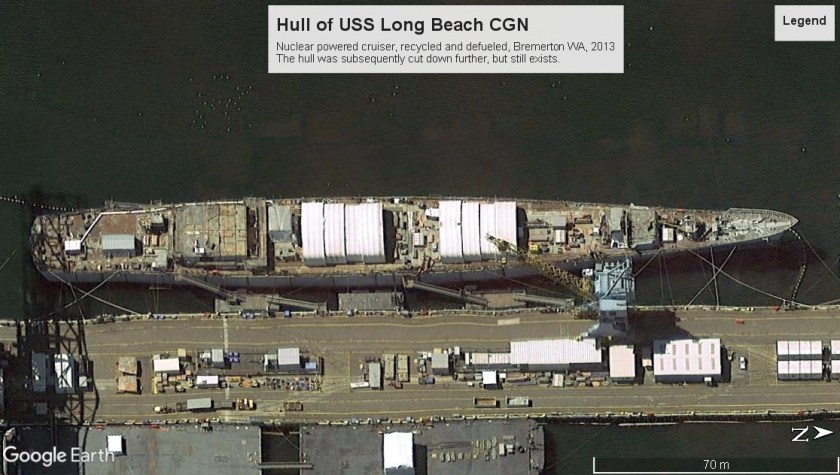 USS Long Beach hull Bremerton 2013
