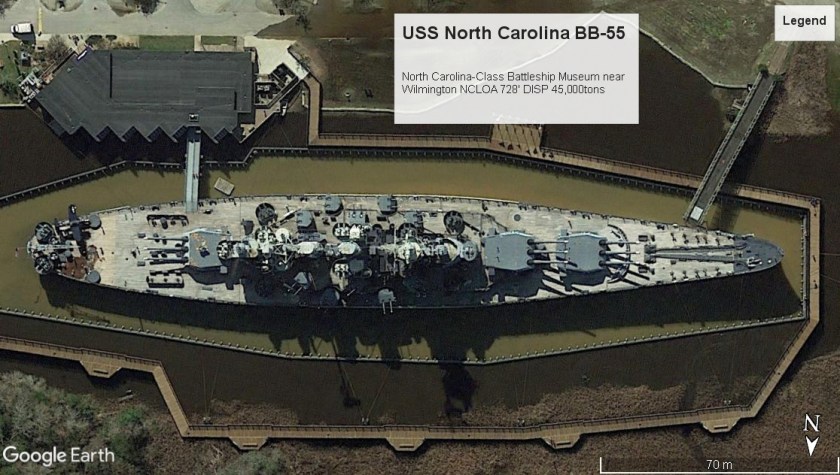 USS North Carolina BB-55 WilmingtonNC
