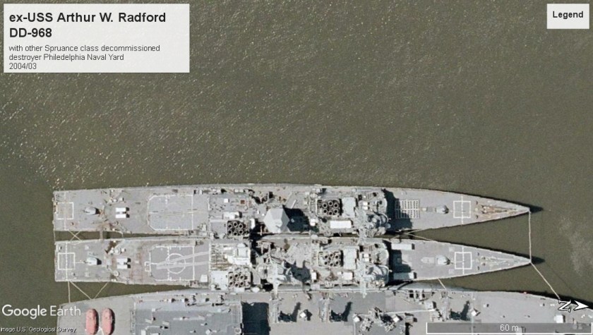 ex-USS Arthur W Radford DD968 Philedelphia PA 2004