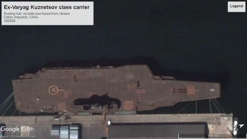 Ex-Varyag (Liaoning) 2003 Dalian shipyards