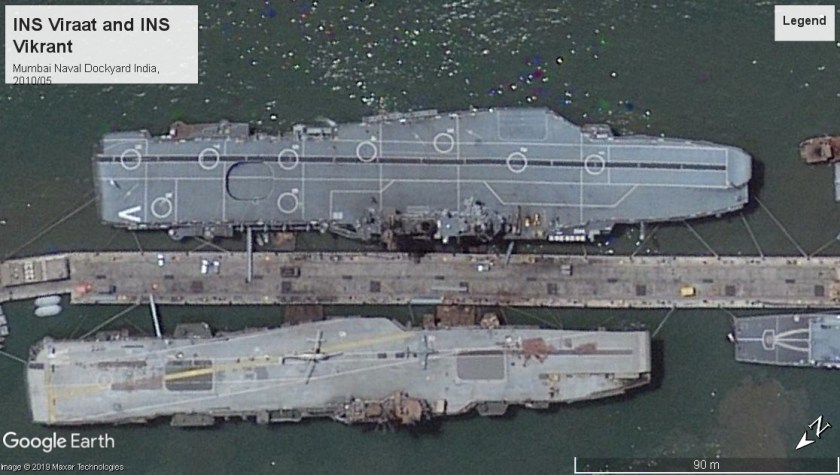 INS Vikrant and Viraat Mumbai 2010