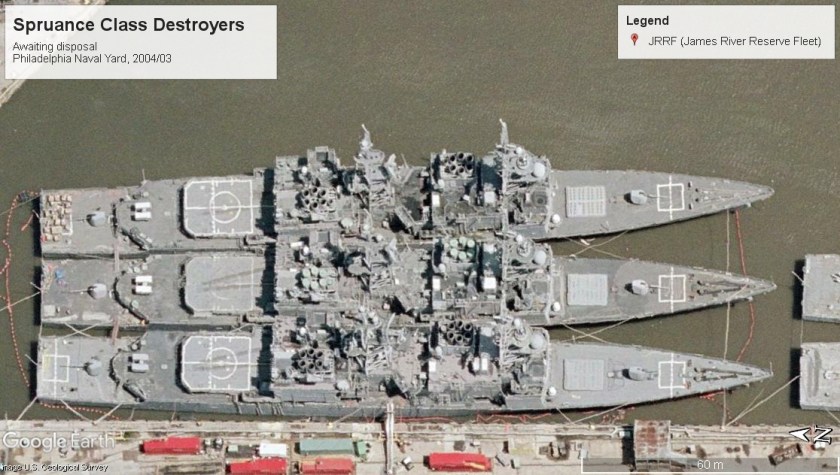 Spruance Class Destroyers disposal Philedelphia 2004.jpg