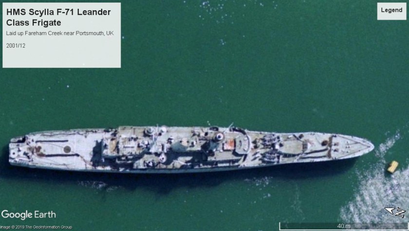 HMS Scylla Leander class Fareham 2001