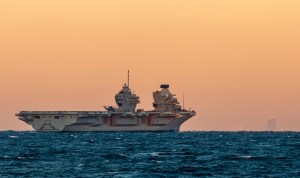 HMS Queen Elizabeth at Sea