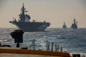Maneuvers with the Japanese maritime self-defense force