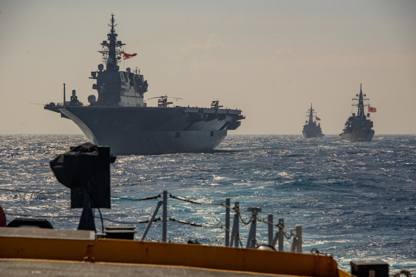 Maneuvers with the Japanese maritime self-defense force