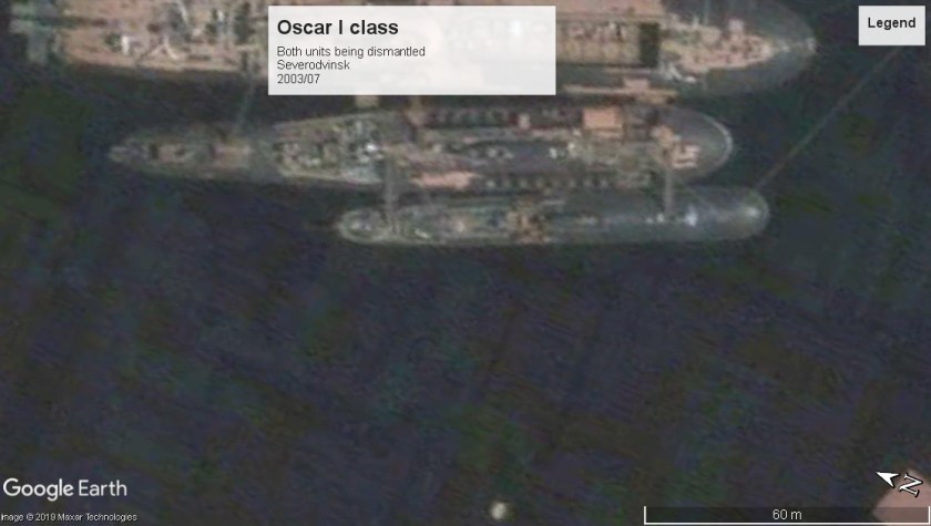 Oscar I scrapping Severodvinsk 2003