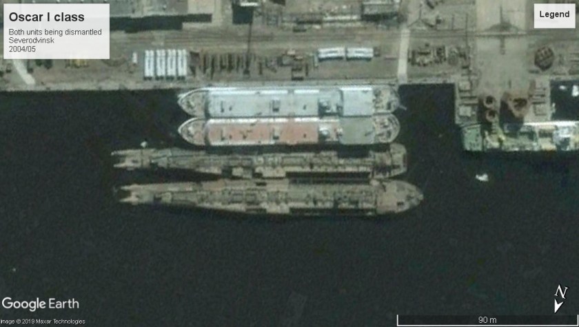 Oscar I scrapping Severodvinsk 2004