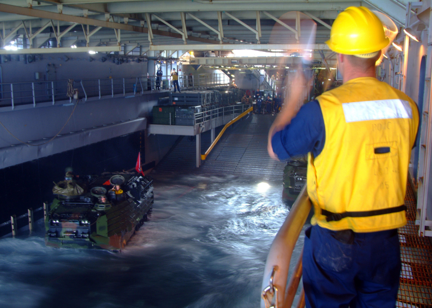 USS harpers ferry well deck NARA
