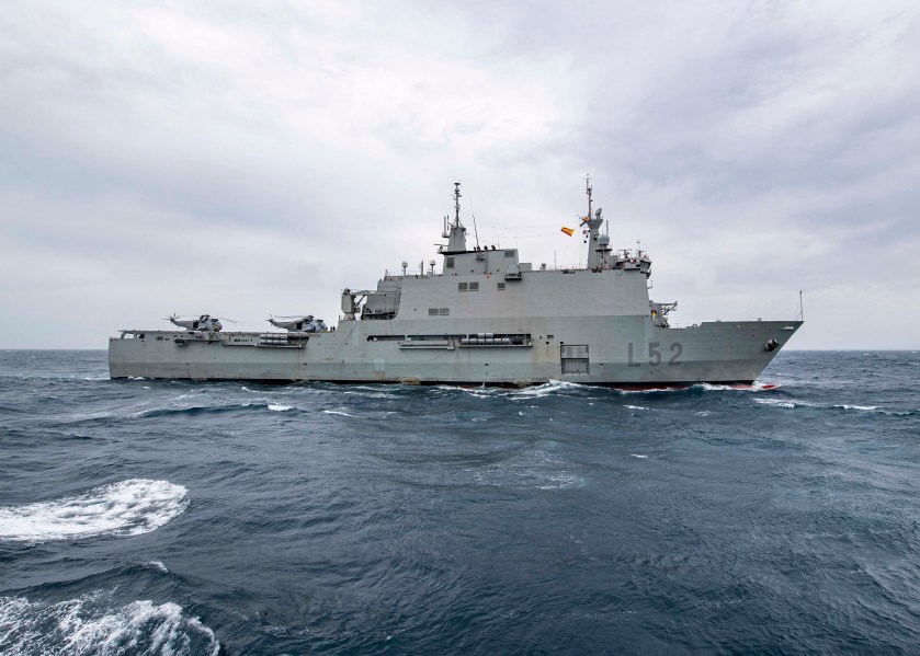 El Castilla Transits the Gulf of Cadiz