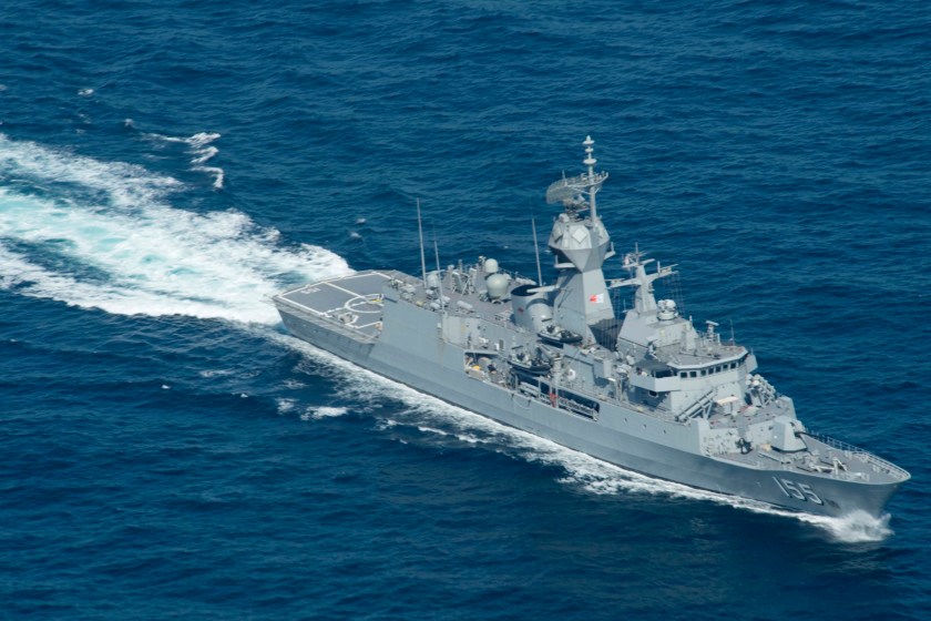 USS Spruance (DDG) 111 during the anti-submarine warfare exercise SHAREM 195