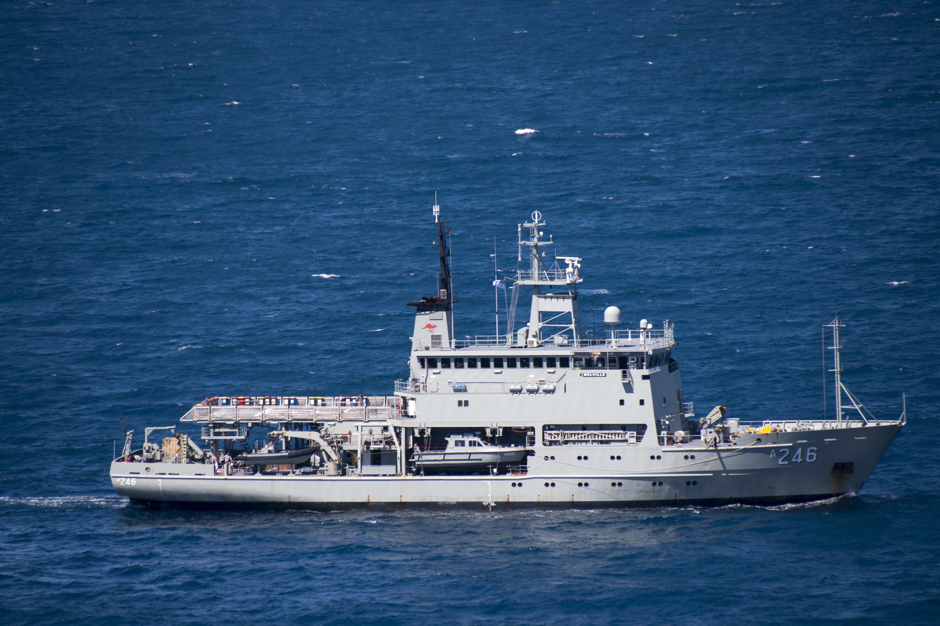 MV-22B Osprey recovery efforts with HMAS Melville