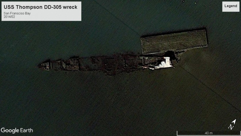 USS Thompson wreck san francisco 2014