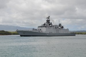 Indian Navy Shivalik-Class Stealth Frigate INS Satpura (F48) Departs Joint Base Pearl Harbor-Hickam Following the Conclusion of RIMPAC 2016