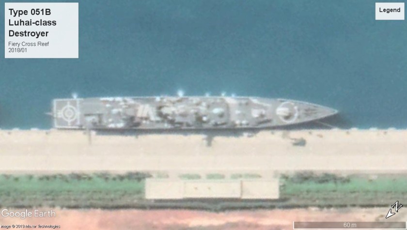 Type 051B Destroyer Fiery cross reef 2018