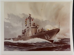 USS Gallup art NH 85570-KN