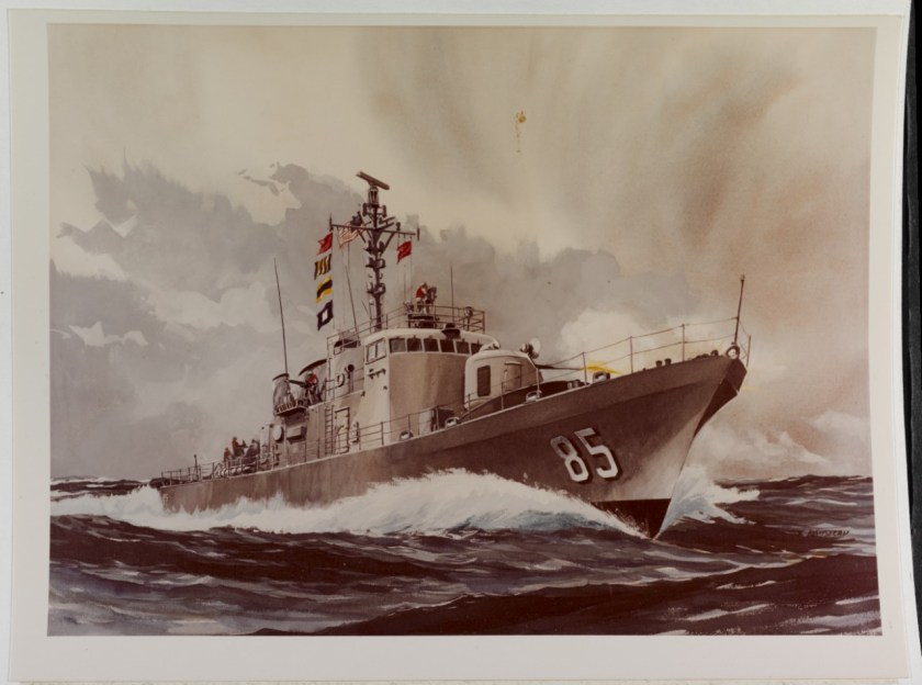 USS Gallup art NH 85570-KN