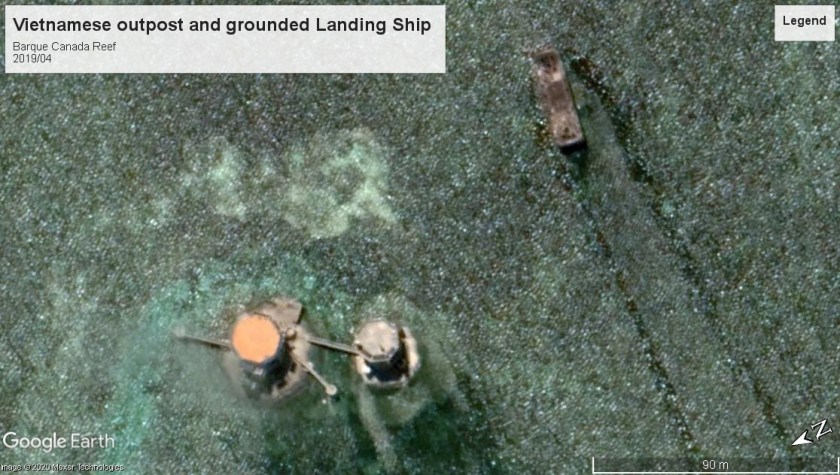 Barque Canada Reef Vietnamese outpost