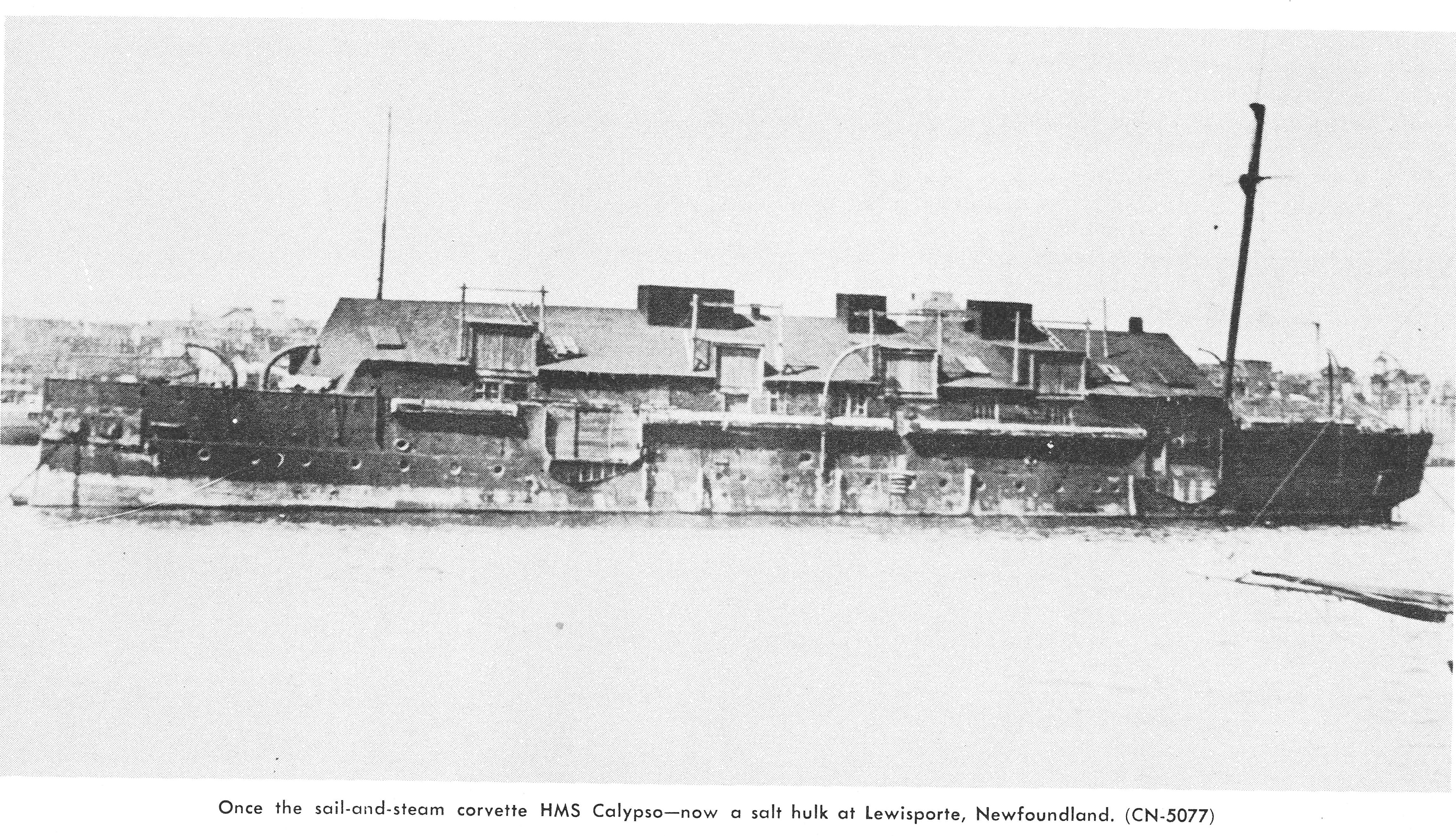 HMS Calypso hulk Lewisporte NFLD