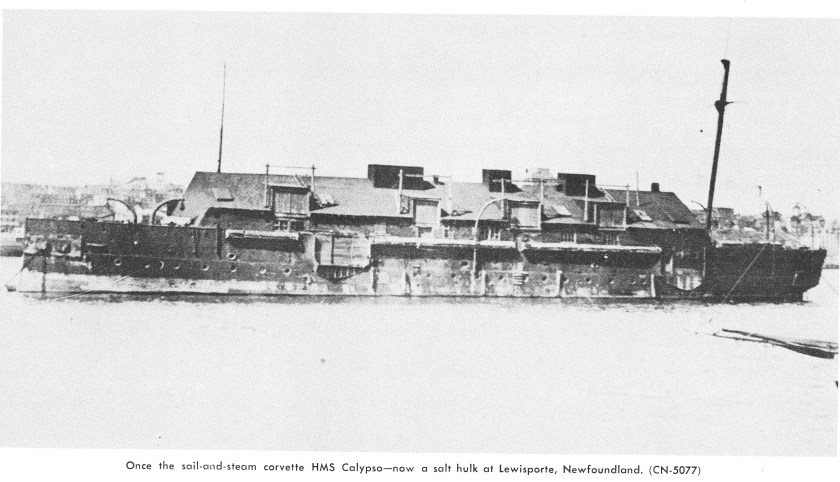 HMS Calypso hulk Lewisporte NFLD