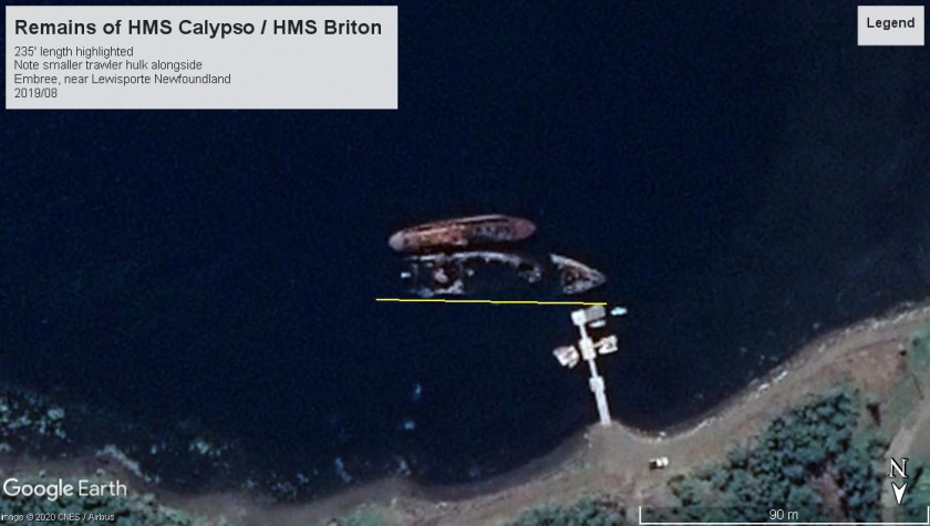 HMS Calypso wreck NFLD 2019