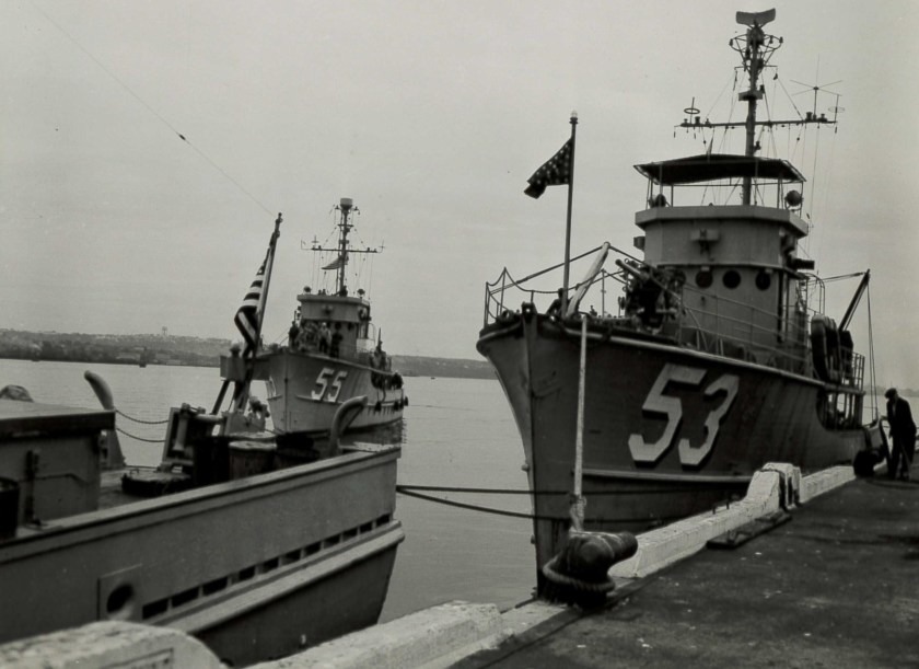 USS AMC minesweepers HF 1950 HFX-12666