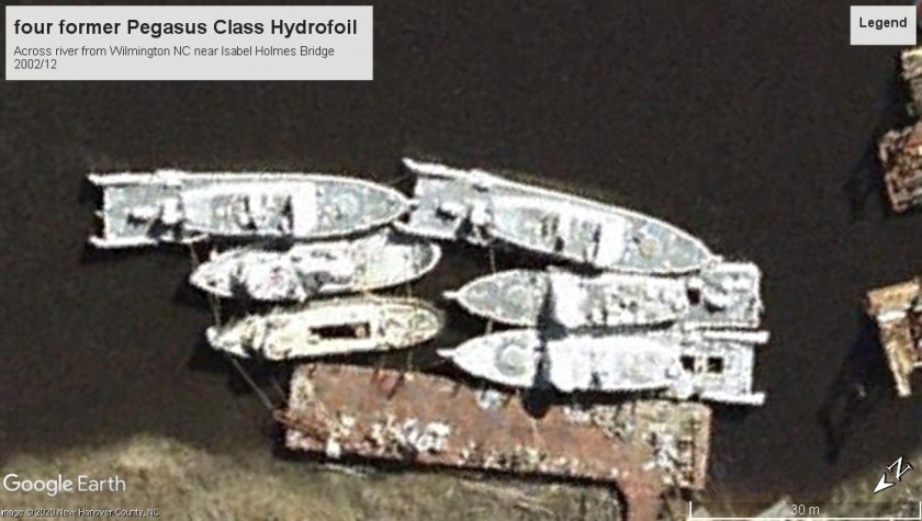 Pegasus class hydrofoils retired Wilmington 2002