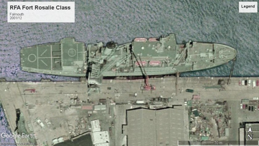 RFA Fort Rosalie class falmouth 2001
