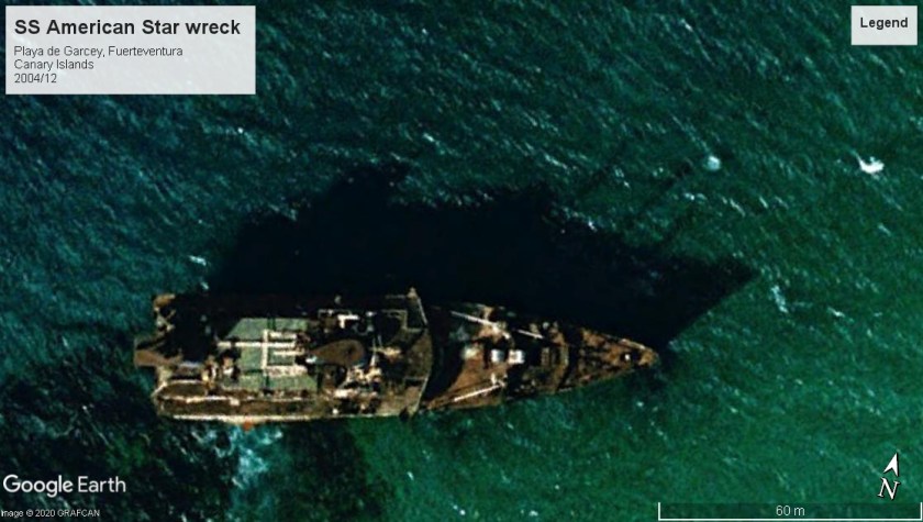 SS American Star wreck Fuerteventura 2004