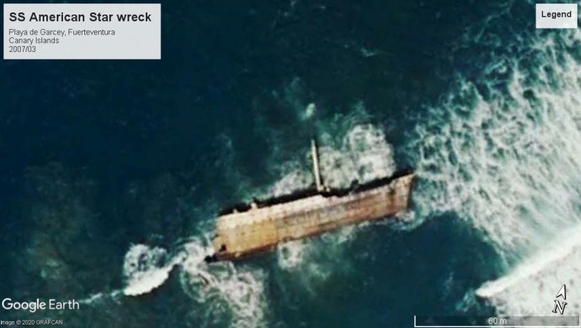 SS American Star wreck Fuerteventura 2007