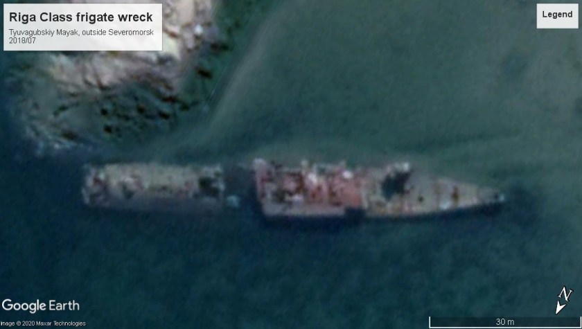 Riga class wreck Murmansk 2018