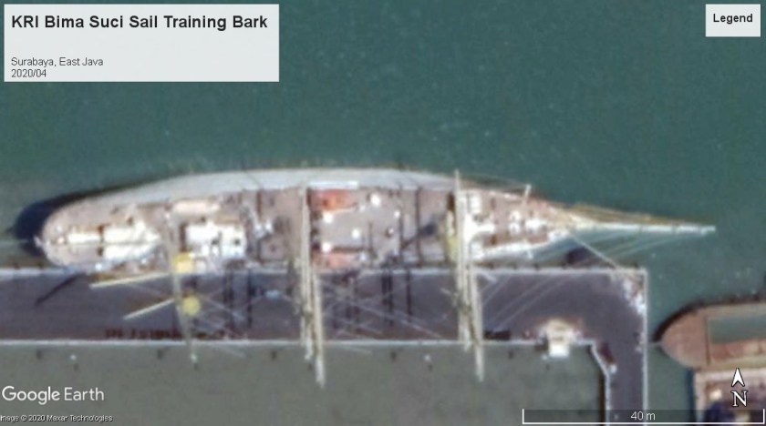 KRI Bima Suci sail training Surabaya 2020