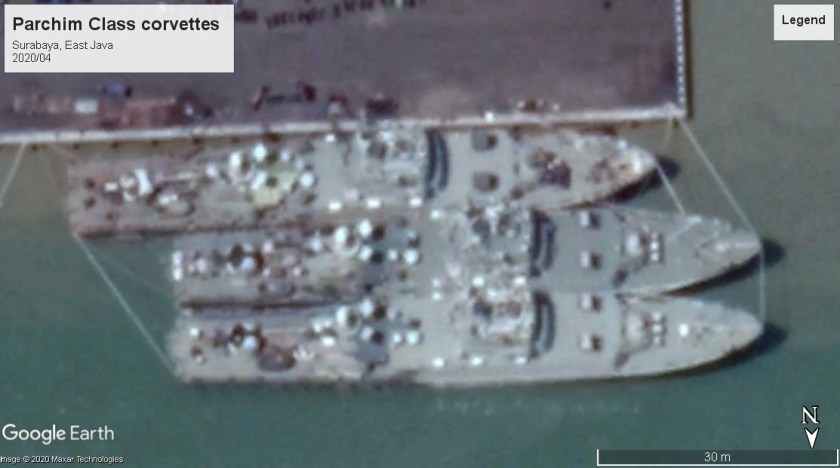 Parchim class corvettes Surabaya 2020