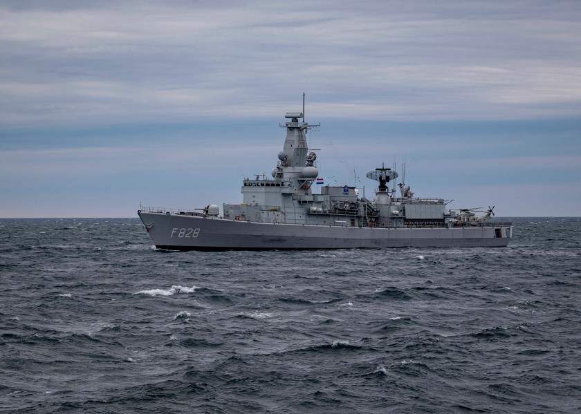HNLMS Van Speijk (F 828) Transits the Atlantic Ocean