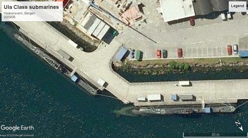 Ula Class submarines Haakonsvern 2009