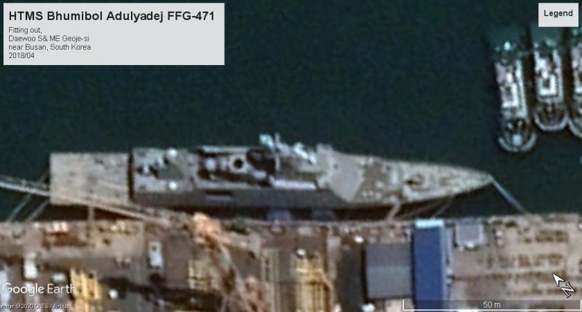 HTMS Bhumibol Adulyadej building Busan SK 2018