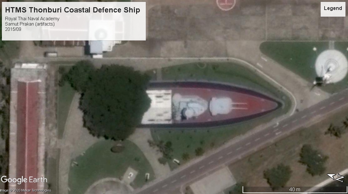 HTMS Thonburi Coastal Defence memorial Thai Naval Academy 2015