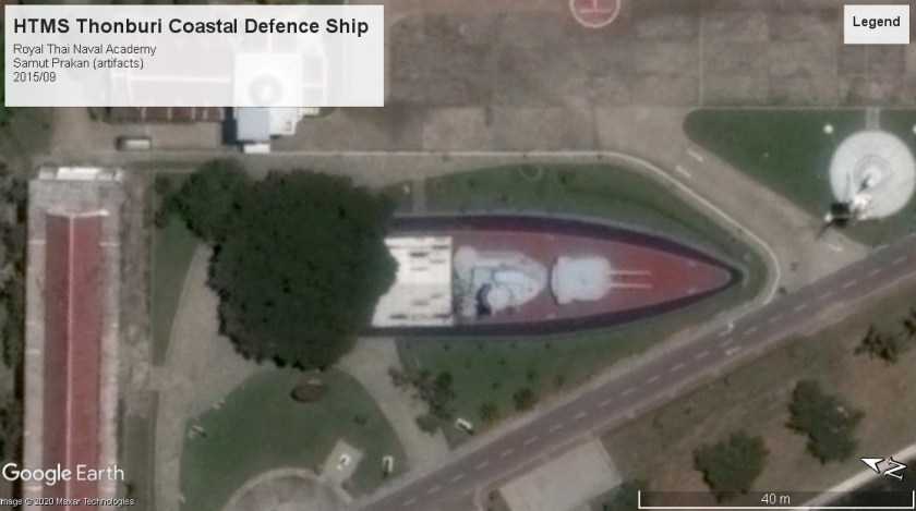 HTMS Thonburi Coastal Defence memorial Thai Naval Academy 2015