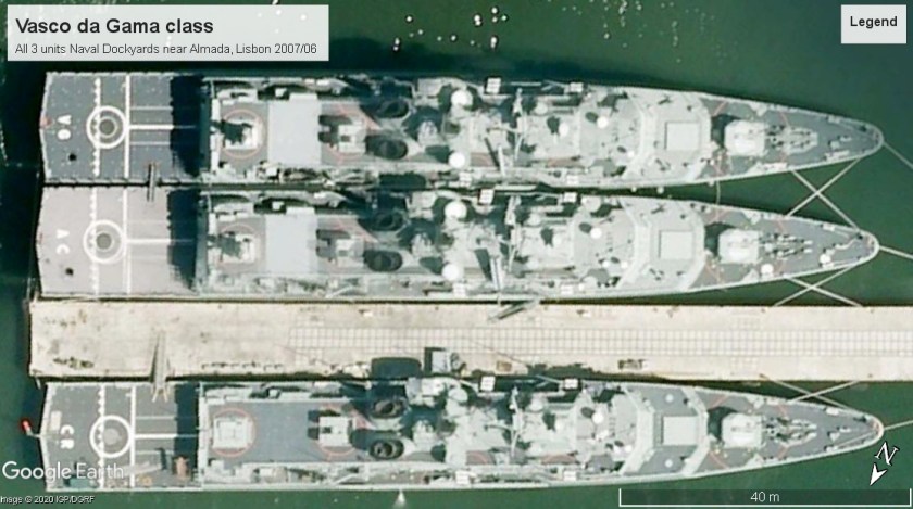 Vasco da Gama class frigates lisbon 2007