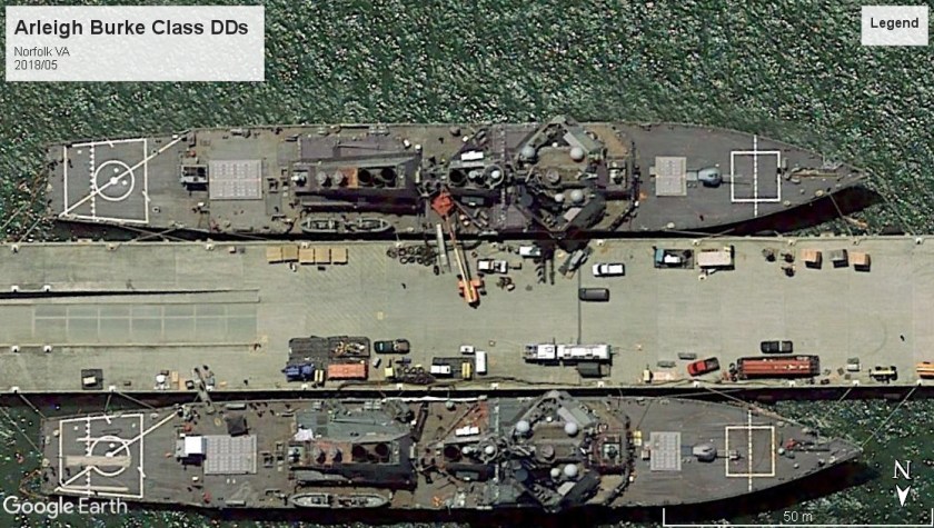 Arleigh Burke Class DDs Norfolk 2018
