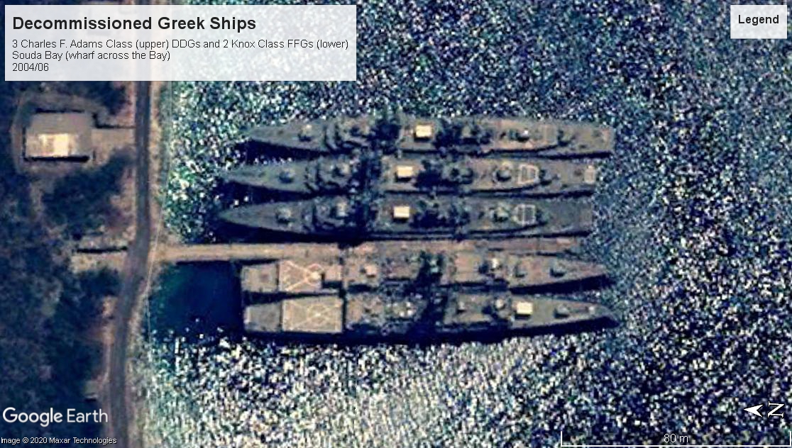 Decommissioned Greek ships Souda Bay 2004-2
