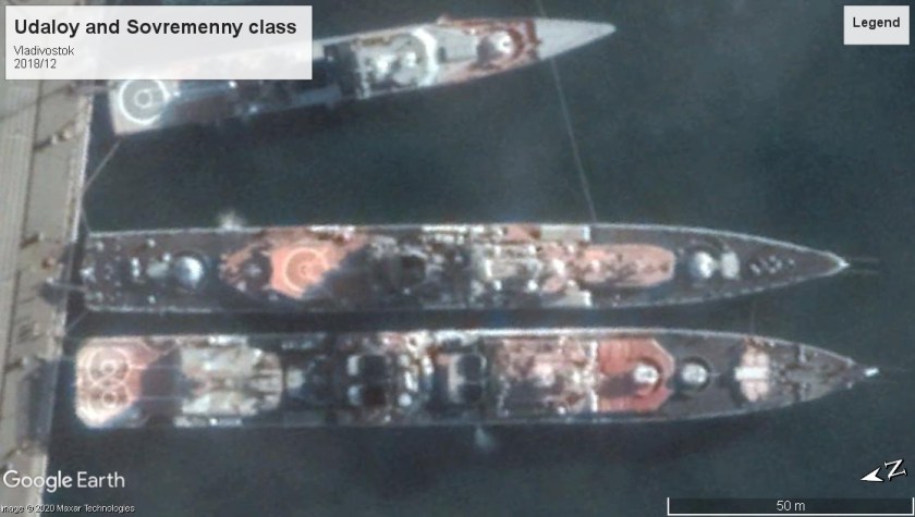 Udaloy and Sovremenny class DDs Vladivostok 2018