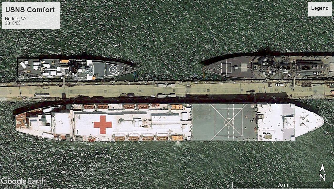 USNS Comfort Norfolk 2018