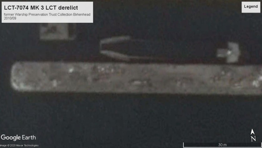 LCT-7074 sunk fmr. Warship Pres. trust Birkenhead 2010