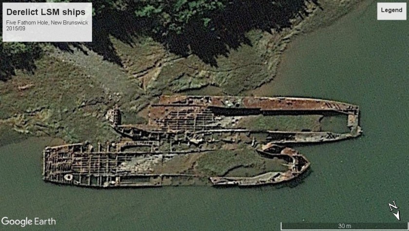 LSM derelict B-C - Five Fathom Hole NB 2015